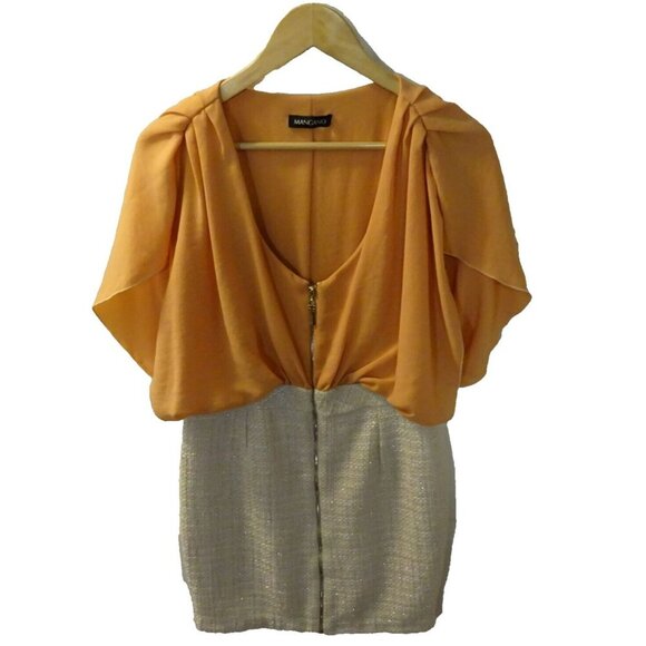 Pre-Loved Magano Size 2 Retro Peaches and Cream Coordinate Set Dress - Picture 5 of 9